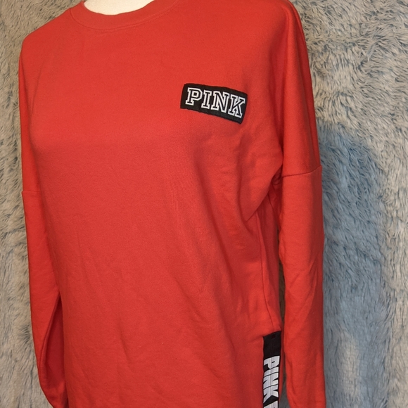 PINK Victoria's Secret Sweaters - PINK Victoria's Secret ☆ XS Red Sweater with Side Bottom Zipper